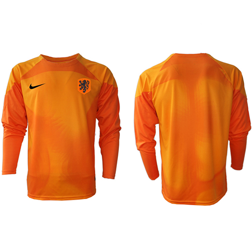 Netherlands Goalkeeper Replica Away Stadium Shirt World Cup 2022 Long Sleeve